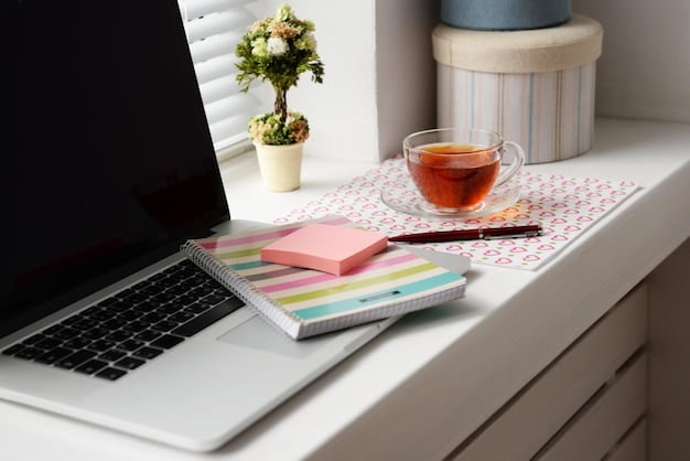 A neatly organized college dorm room desk with a laptop, textbooks, academic planner, and a cup of coffee, signifying preparedness for higher education.