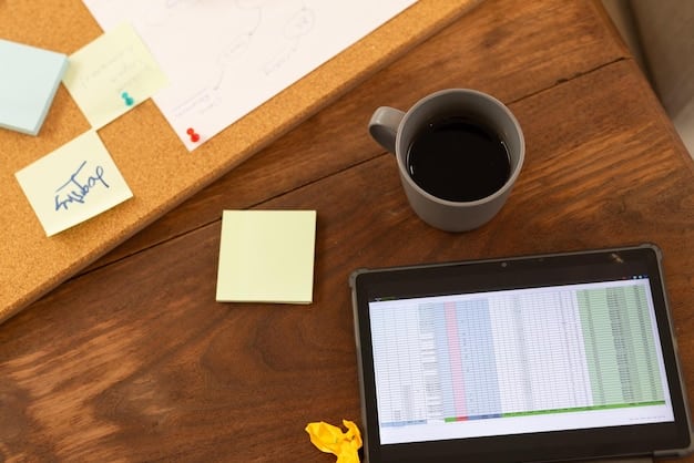 A detailed financial spreadsheet on a laptop screen, showing calculations for credit card rewards, accompanied by a coffee cup and a pen, emphasizing careful financial planning and analysis.