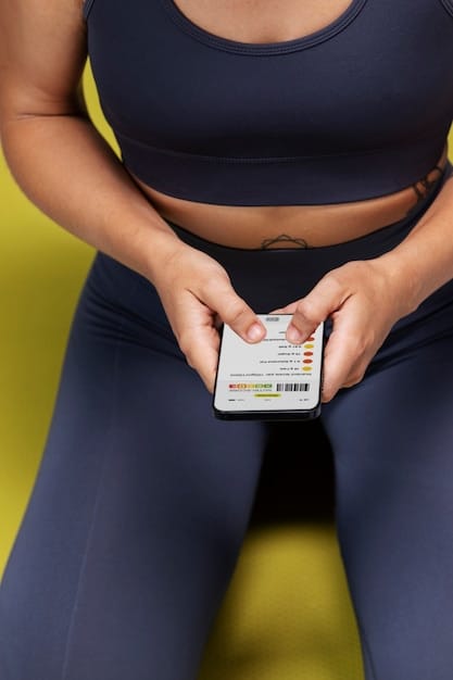 A close-up of a hand holding a credit card over a POS terminal at a yoga studio, with a subtle digital overlay showing cashback percentages, illustrating rewards on wellness spending.