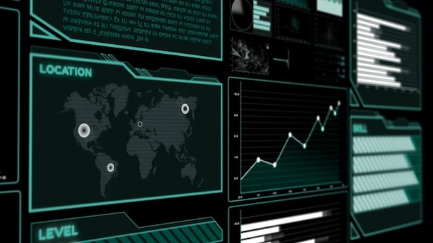 A futuristic interface displaying a browser extension with overlaid analytical graphs, historical price data, and AI-driven scam probability scores, symbolizing advanced consumer protection tools.