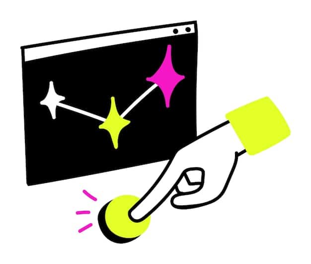A digital illustration of a hand pointing to a browser extension icon, with lines radiating outwards to various features like sales tax calculation, shipping cost estimation, and comparison shopping, all framed by a protective shield symbolizing security.