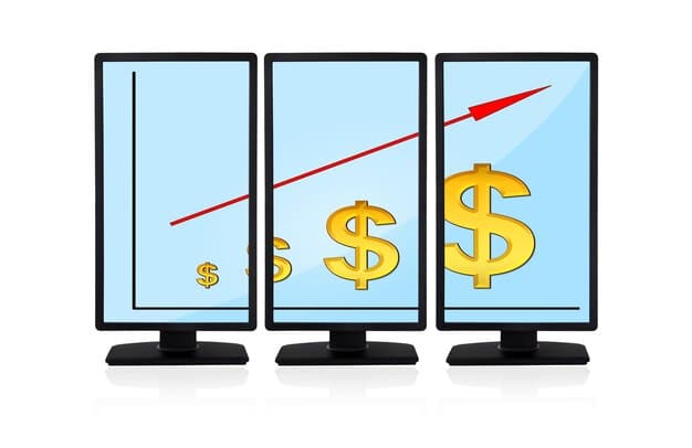 A digital screen displaying various price tracking charts with downward trends, overlaid with images of shopping carts and dollar signs, symbolizing effective discount finding.